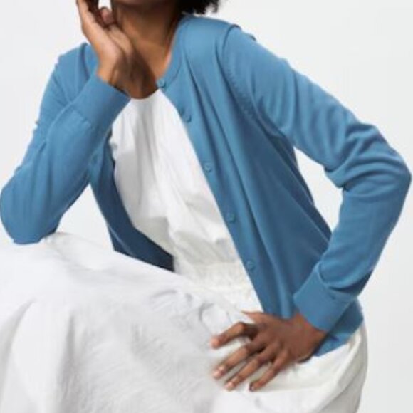 Uniqlo Sweaters - Uniqlo UV Protection Blue Cardigan - M NWT